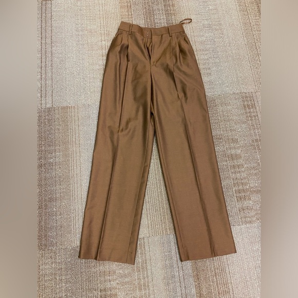 Linda Allard Ellen Tracy Brown Wool Pant Suit sz 2 - Picture 4 of 6